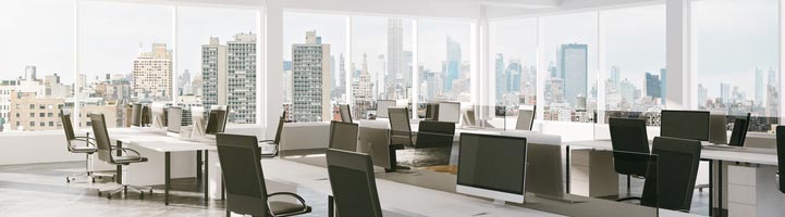 Glass wall office design