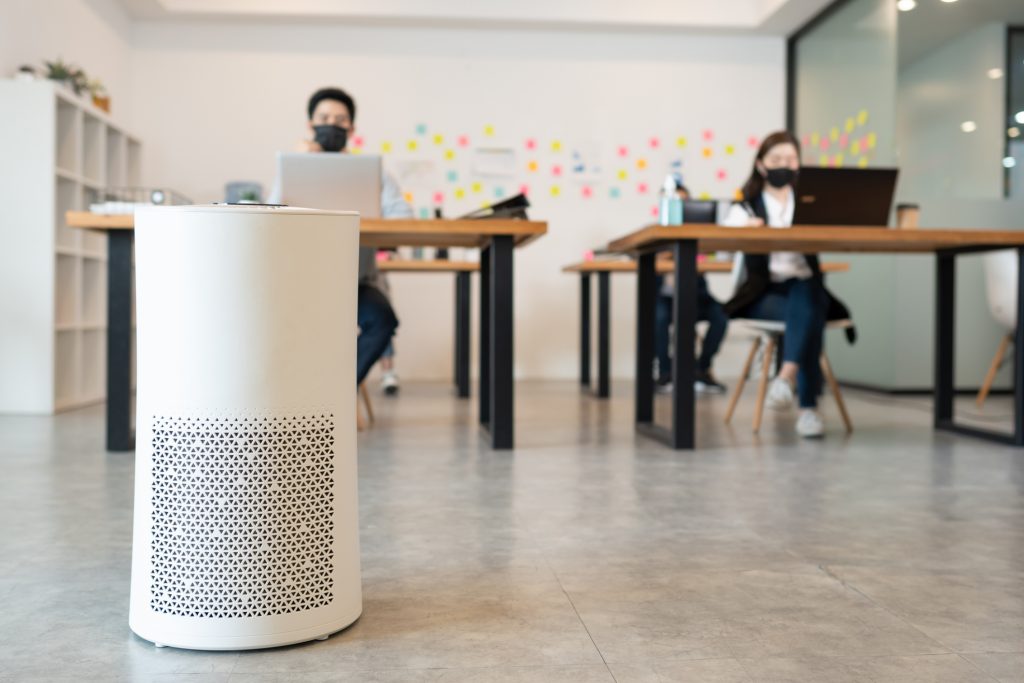 Scenting in office with an air purifier