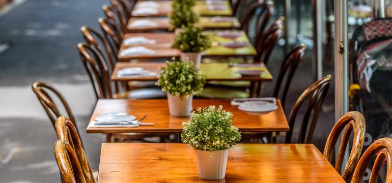 Plants In a Restaurant Environment