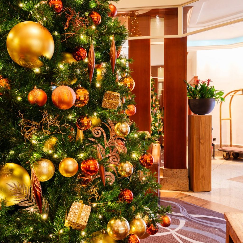 Ambius Gold Christmas Tree